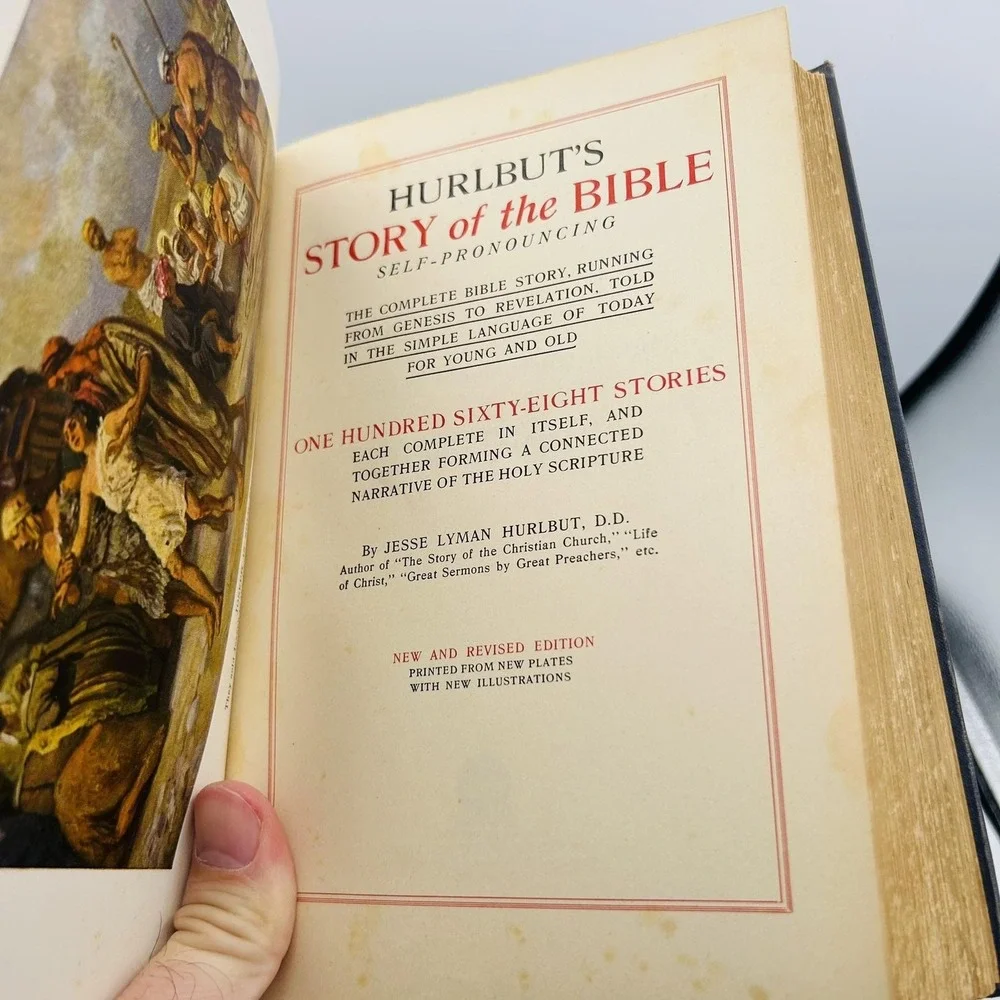 Vintage Hurlbut's Story Of The Bible Jesse Lyman Hurlbut 1932 HC Illustrated